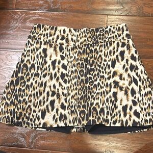 Dona Jo Ruffle Cheetah Tennis Skirt